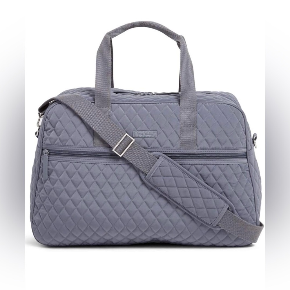 Vera Bradley Quilted Travel Bag in Gray